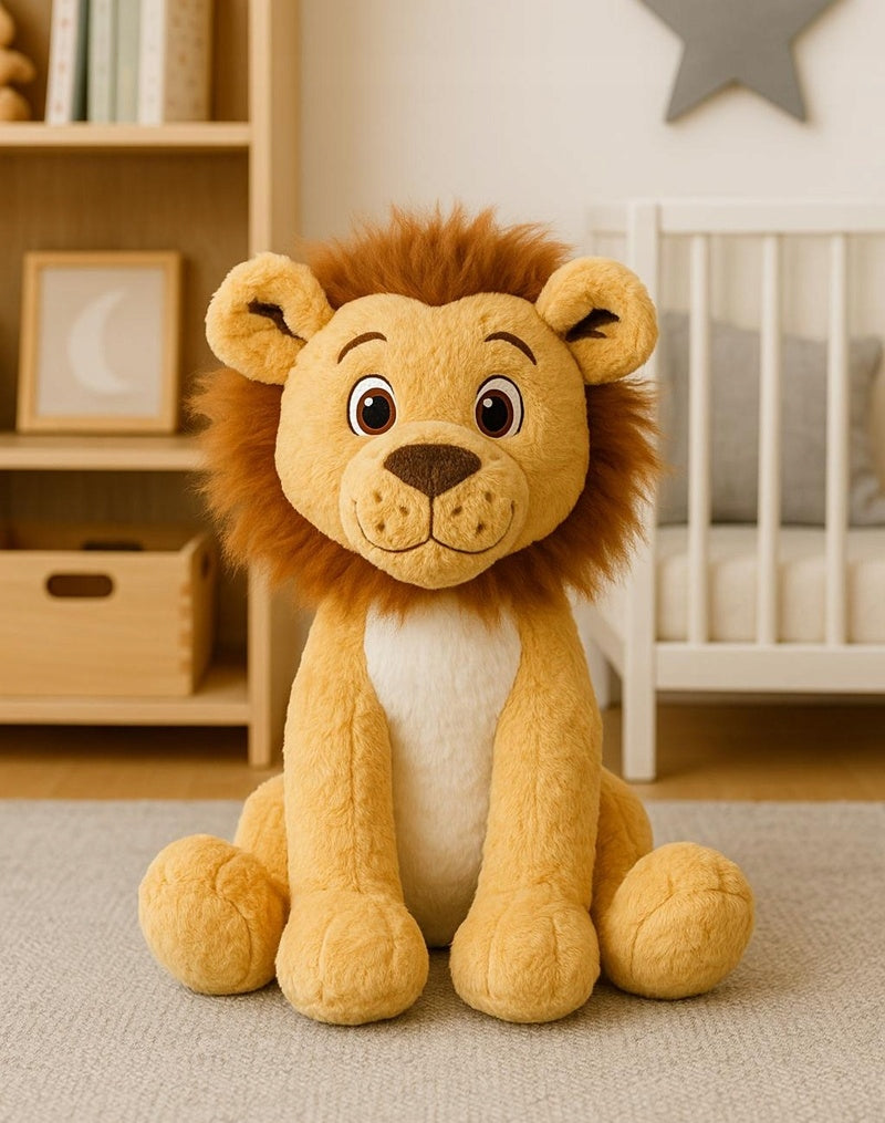 MASKOTKA PLUSZAK PRZYTULANKA PIĘKNY SŁODKI LEW LWIĄTKO DUŻY 40 cm