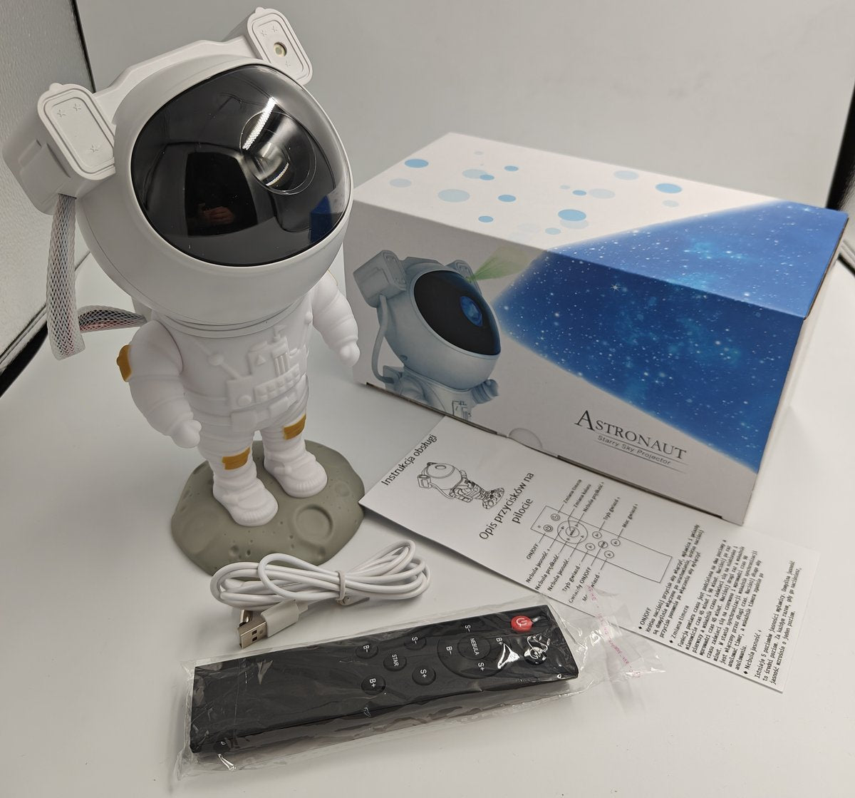 Lampka biurkowa Projektor Gwiazd LED biały, wielokolorowy moc do 3 W