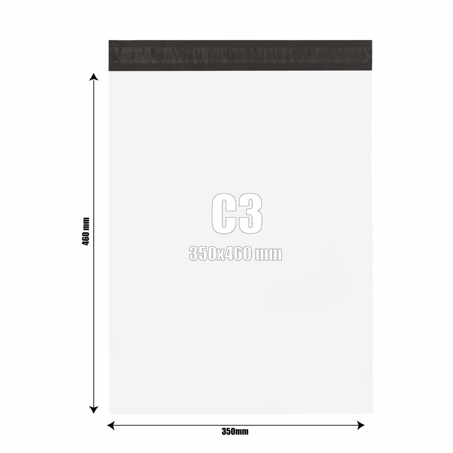 Foliopaki kurierskie BIAŁE C3 350/460mm 50szt.
