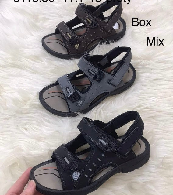 SANDAŁY MĘSKIE SPORTOWE NA RZEPY PASKI LETNIE