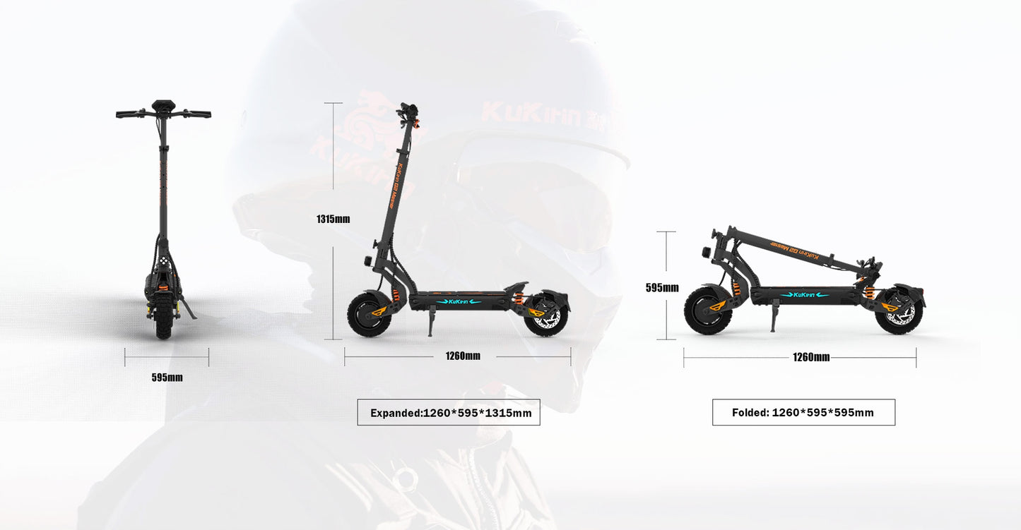 Pojazd Elektryczny Kukirin G2 Master 2000W 52V 20,8Ah 60km/h Wersja 2025
