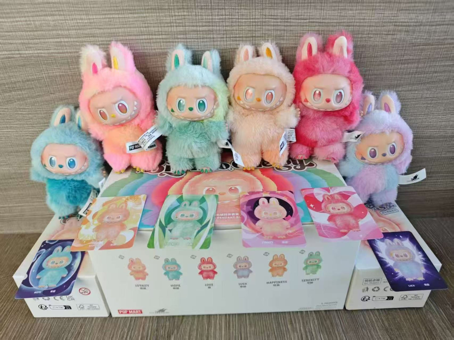 LABUBU Bubble Doll Monster 3 generacja. Cute Bag Key Collection. 17cm