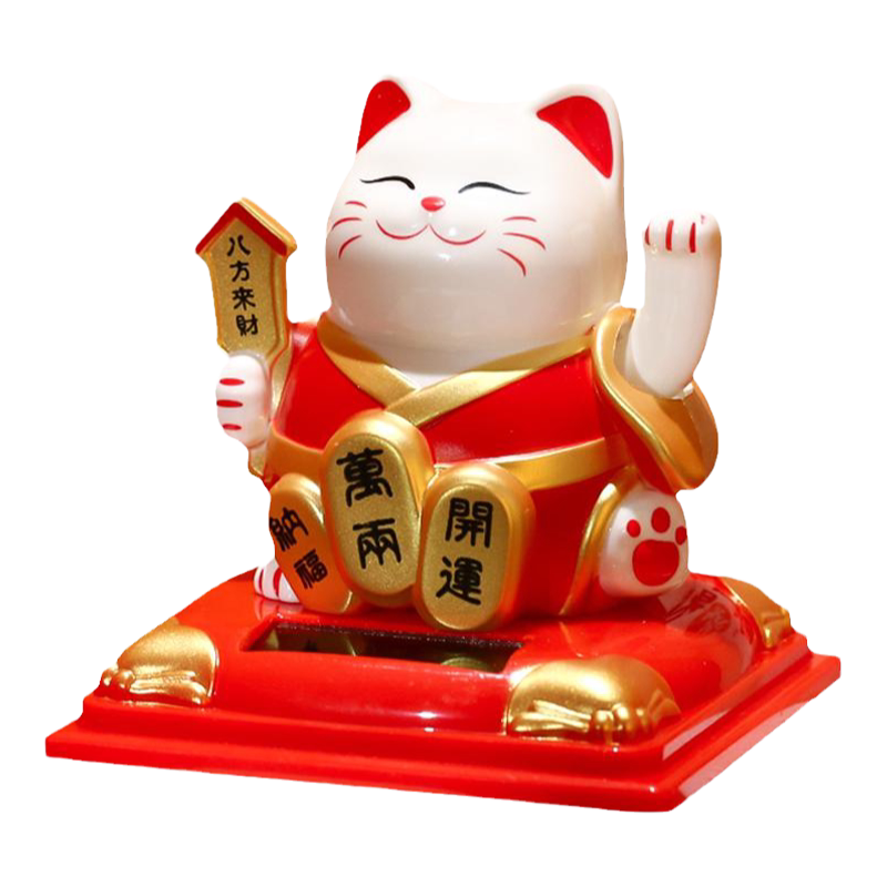 Japoński Kot Szczęścia Kotek Maneki-Neko Chiński