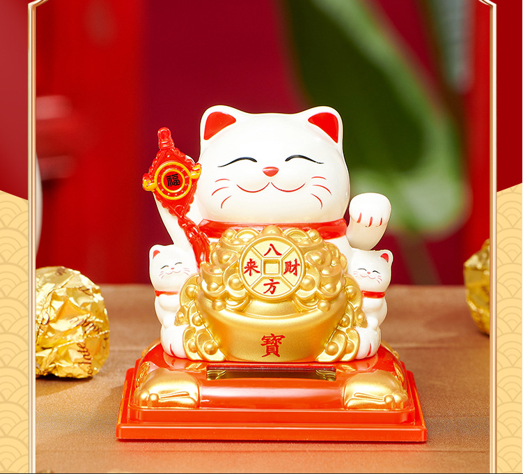 Japoński Kot Szczęścia Kotek Maneki-Neko Chiński