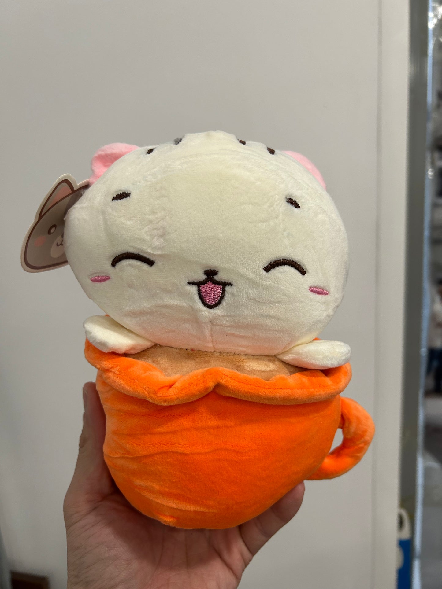 Maskotka Pluszak Bubble Tea Kotek Kot W Kubku Zielony Miętowy 22 cm