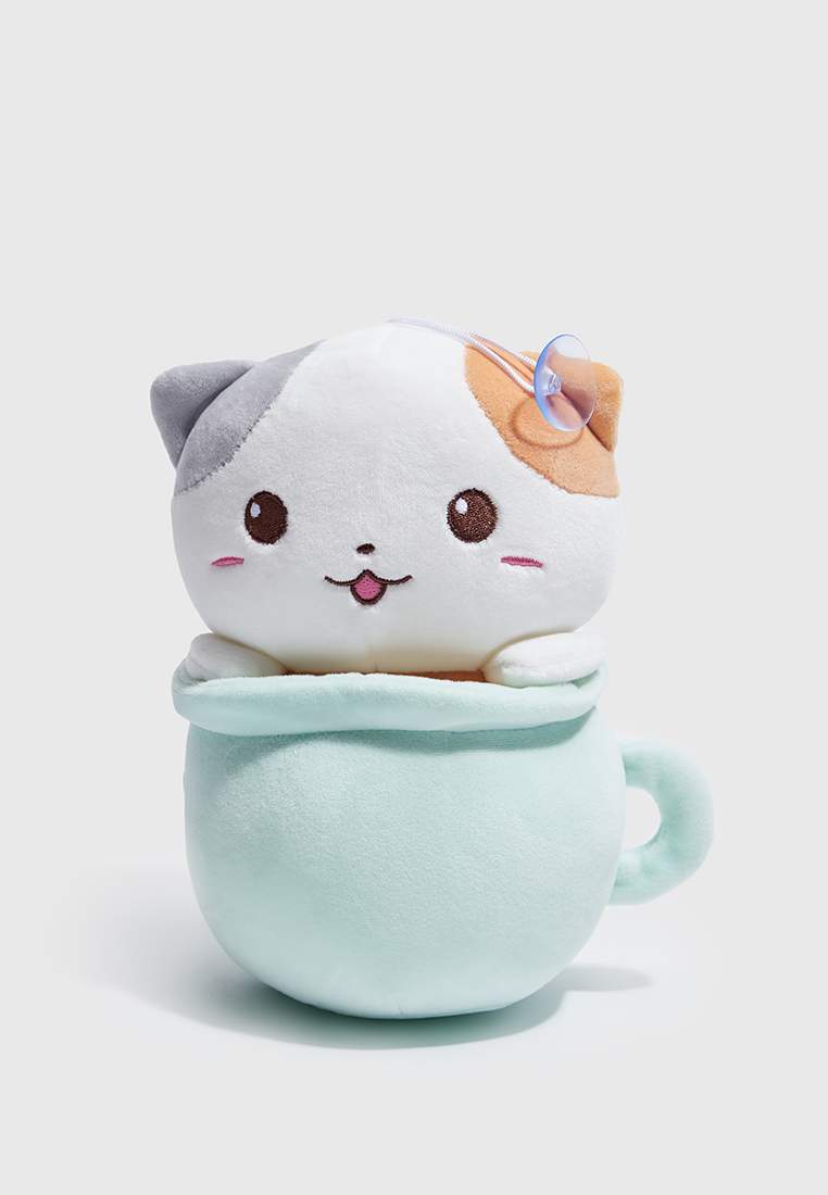 Maskotka Pluszak Bubble Tea Kotek Kot W Kubku Zielony Miętowy 22 cm
