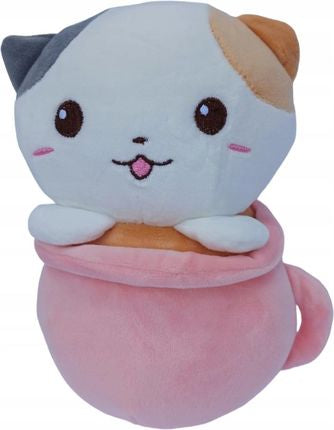 Maskotka Pluszak Bubble Tea Kotek Kot W Kubku Zielony Miętowy 22 cm