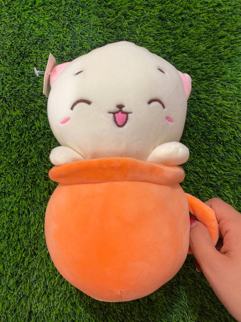 Maskotka Pluszak Bubble Tea Kotek Kot W Kubku Zielony Miętowy 22 cm
