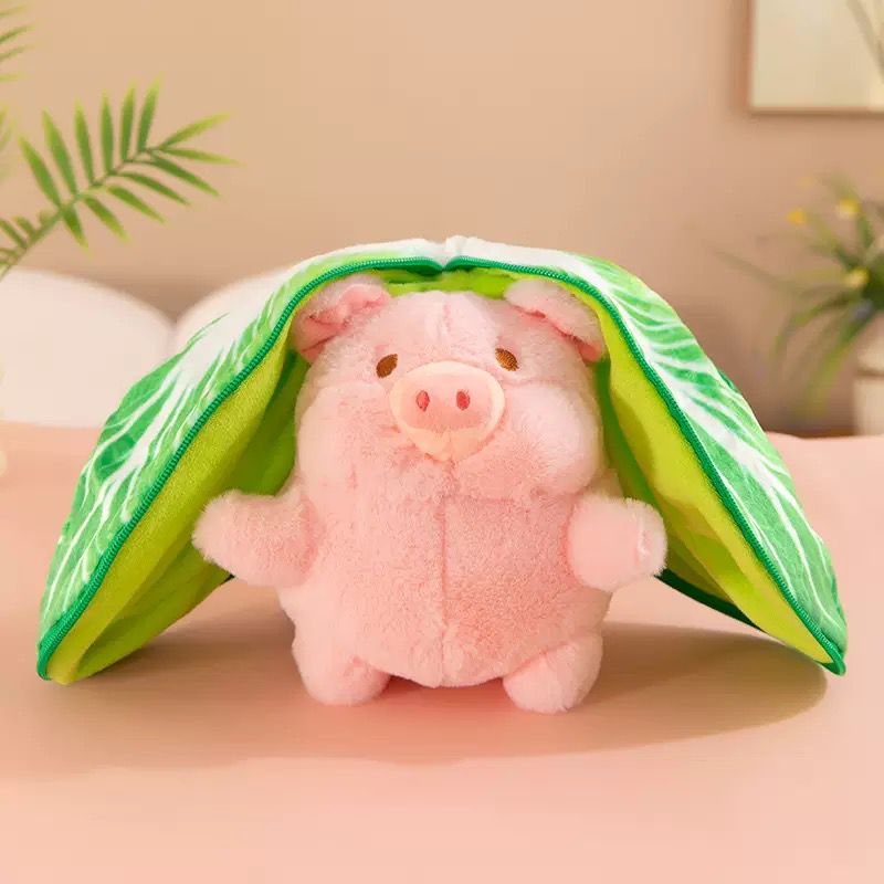 Maskotki Świnia W Kapuście 25cm