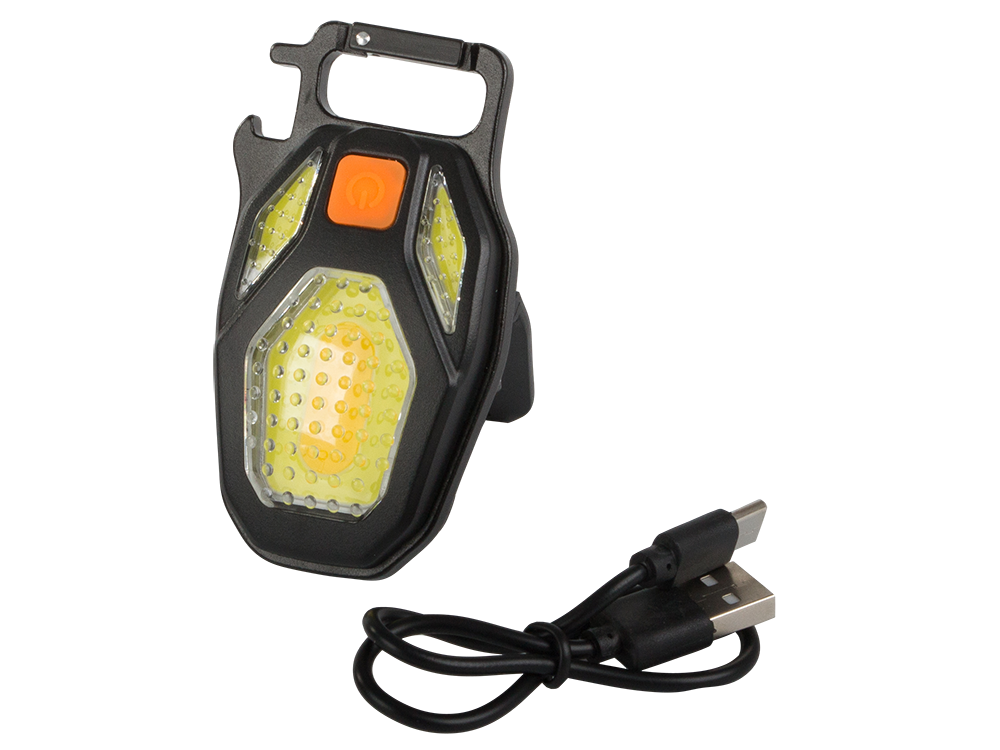 Lampka led cob brelok otwieracz magnes latarka usb