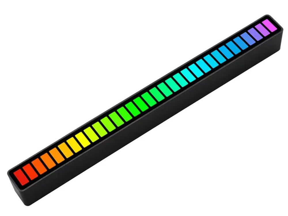 Ledy usb reakcja na dźwięk multikolor neon listwa rgb led mruga 18 trybów