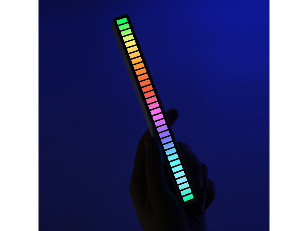 Ledy usb reakcja na dźwięk multikolor neon listwa rgb led mruga 18 trybów
