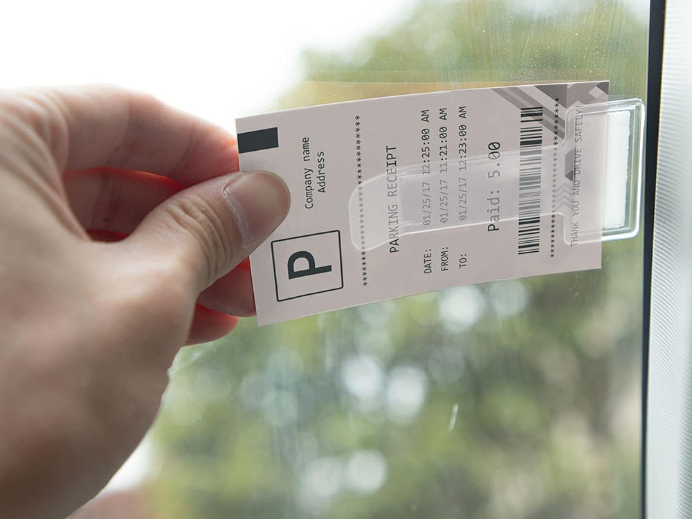 Uchwyt klips na bilet parkingowy legitymację inwalidzką na szybę 5 sztuk