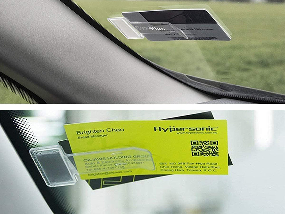 Uchwyt klips na bilet parkingowy legitymację inwalidzką na szybę 5 sztuk