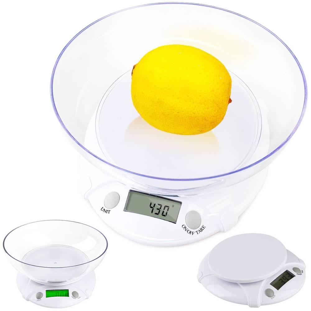 Waga Kuchenna Z Podświetleniem Lcd Z Misą 7 Kg/1g