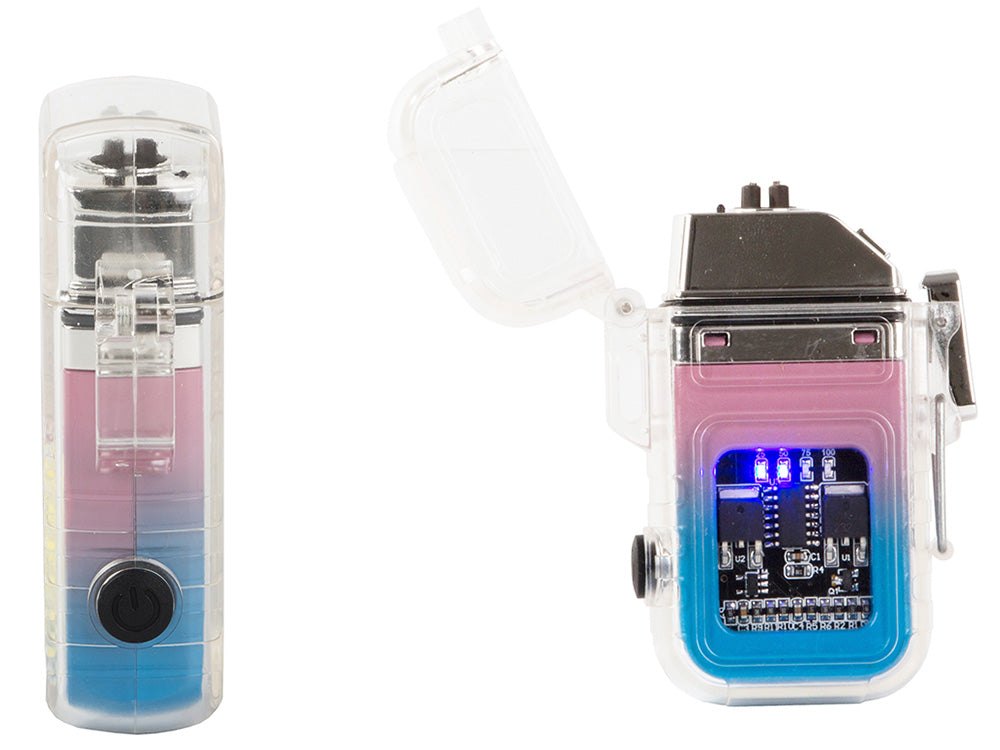Zapalniczka plazmowa elektryczna łukowa z lampką led cob usb wodoodporna