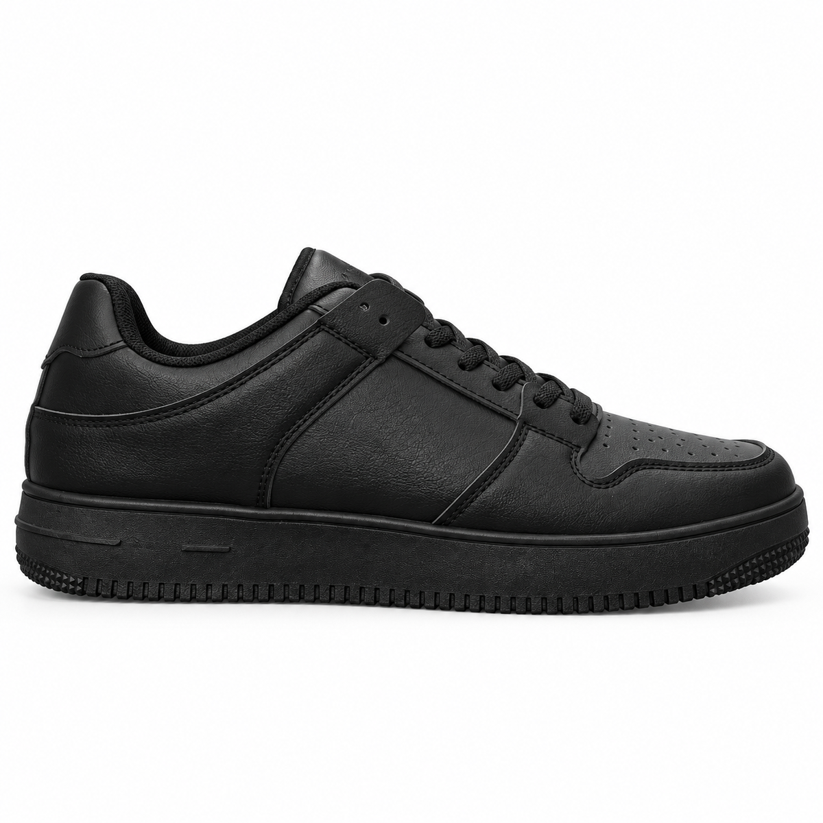 Męskie sneakersy U2563-1 – klasyczne, całe czarne