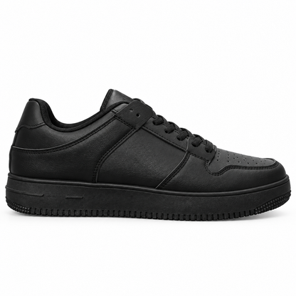 Męskie sneakersy U2563-1 – klasyczne, całe czarne