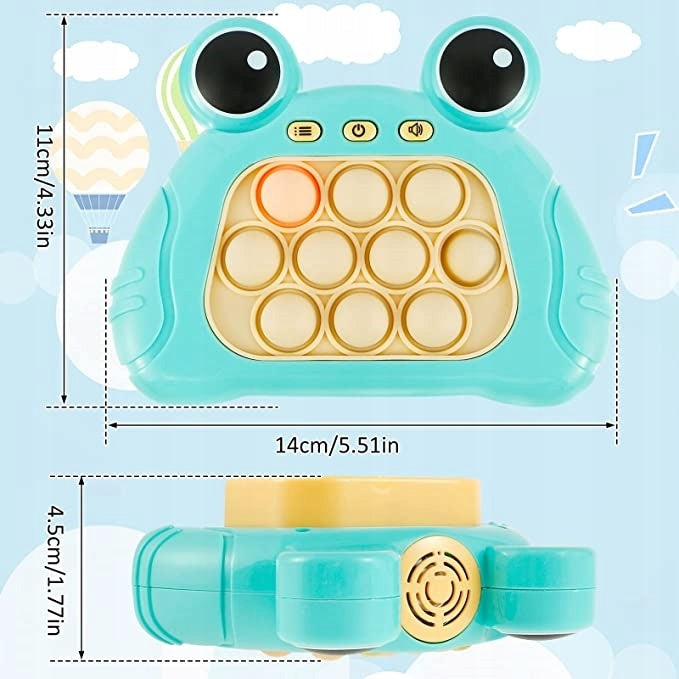 GRA POP IT ŻABA ELEKTRONICZNA ANTYSTRESOWA ZRĘCZNOŚCIOWA ZABAWKA DLA DZIECI