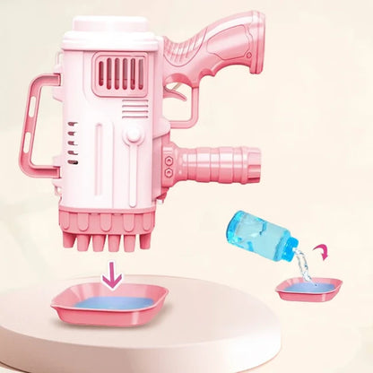 PISTOLET MASZYNOWY NA BAŃKI MYDLANE BUBBLE GUN