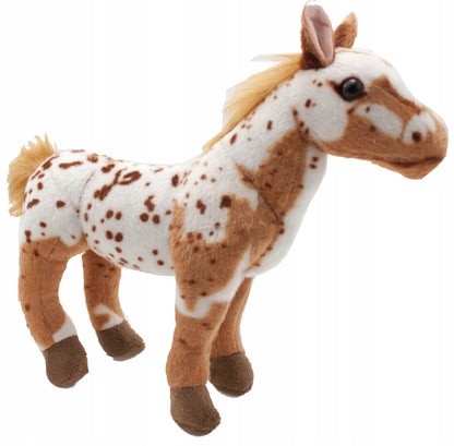 PLUSZOWY KONIK KOŃ STOJĄCY UGINANE NÓŻKI REALISTYCZNA MASKOTKA 35/30cm