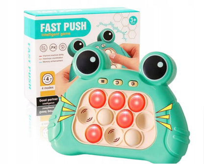 GRA POP IT ŻABA ELEKTRONICZNA ANTYSTRESOWA ZRĘCZNOŚCIOWA ZABAWKA DLA DZIECI