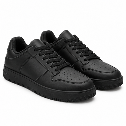 Męskie sneakersy U2563-1 – klasyczne, całe czarne