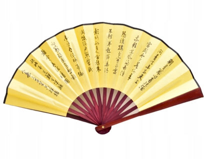 WACHLARZ dla ochłody chiński/japoński drewniany ozdoba wiatraczek 27 cm