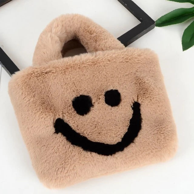 Torba torebka pluszowa Damska Miejska na ramię