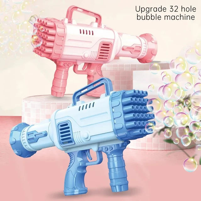 PISTOLET MASZYNOWY NA BAŃKI MYDLANE BUBBLE GUN