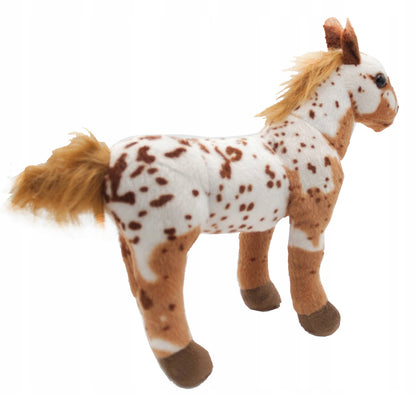 PLUSZOWY KONIK KOŃ STOJĄCY UGINANE NÓŻKI REALISTYCZNA MASKOTKA 35/30cm