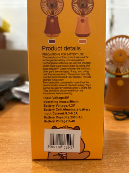 WIATRACZEK USB RĘCZNY WENTYLATOR MINI MOBILNY