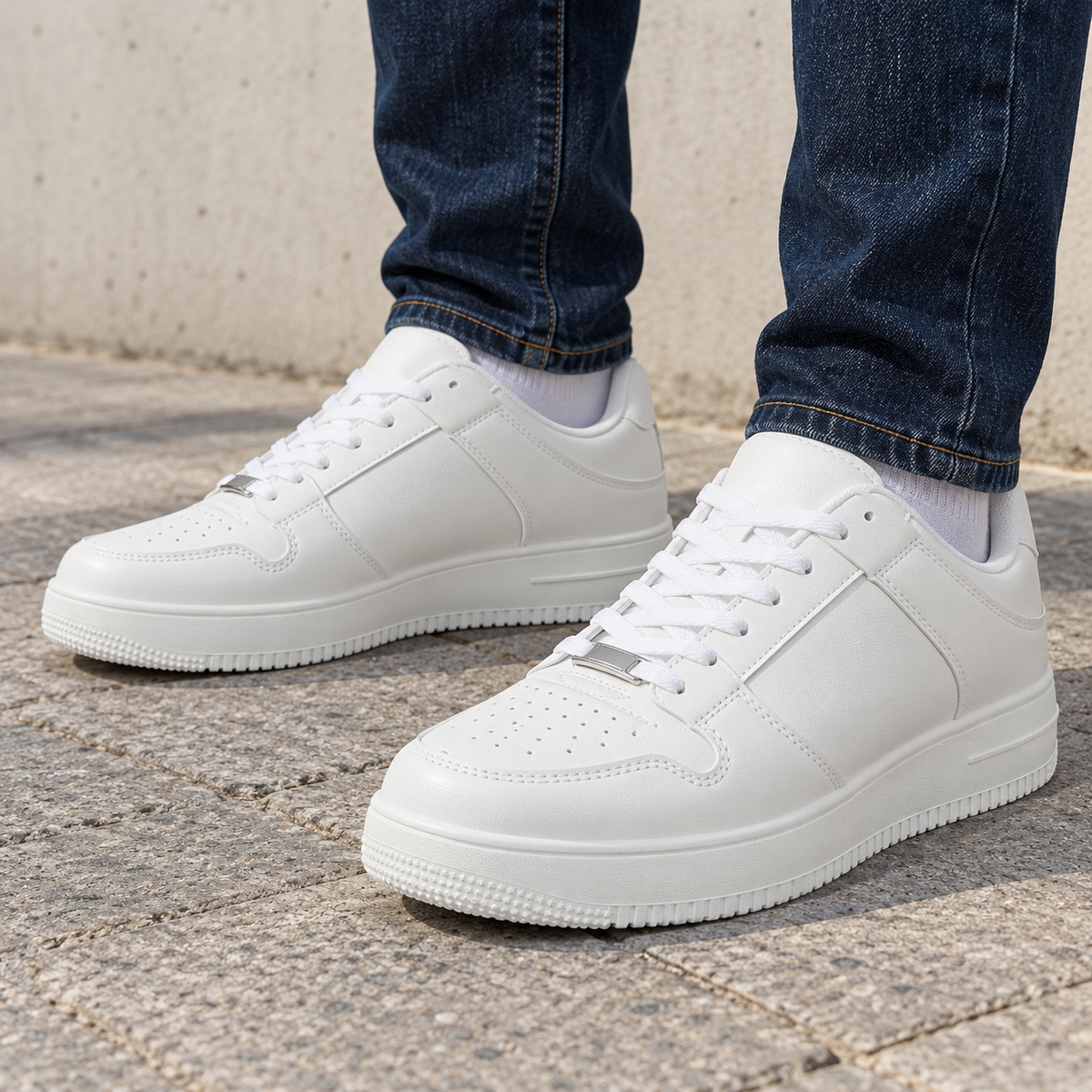 Męskie sneakersy U2563-3 – białe