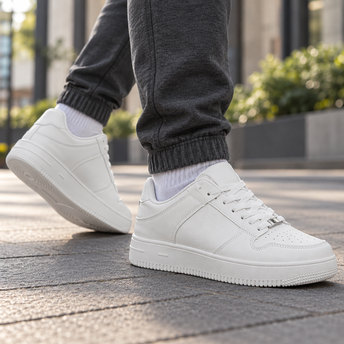Męskie sneakersy U2563-3 – białe
