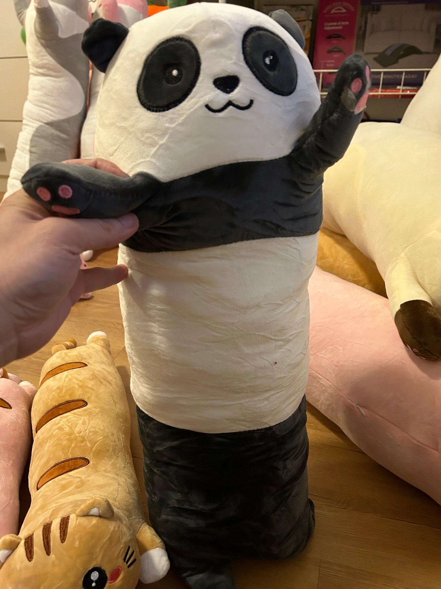 MASKOTKA PLUSZAK PODUSZKA DŁUGA PANDA MIŚ