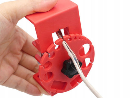 RĘCZNA KOROWARKA DO ŚCIĄGANIA IZOLACJI KABLI STRIPPER Z REGULACJĄ CIĘCIA