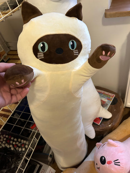 MASKOTKA PLUSZAK PODUSZKA DŁUGI KOT LUCEK 130cm