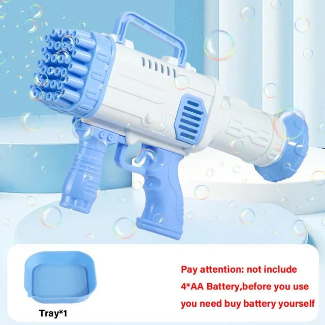 PISTOLET MASZYNOWY NA BAŃKI MYDLANE BUBBLE GUN