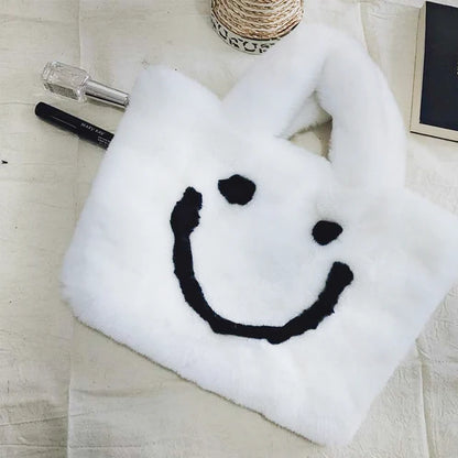 Torba torebka pluszowa Damska Miejska na ramię