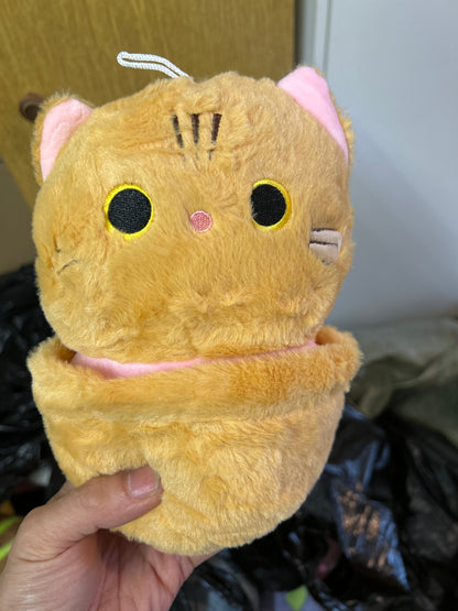 MASKOTKA PLUSZAK ZABAWKA BUBBLE TEA KOTEK KOT W KUBKU KAWAII 25cm