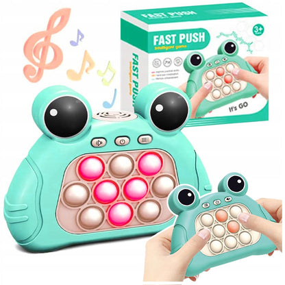 GRA POP IT ŻABA ELEKTRONICZNA ANTYSTRESOWA ZRĘCZNOŚCIOWA ZABAWKA DLA DZIECI
