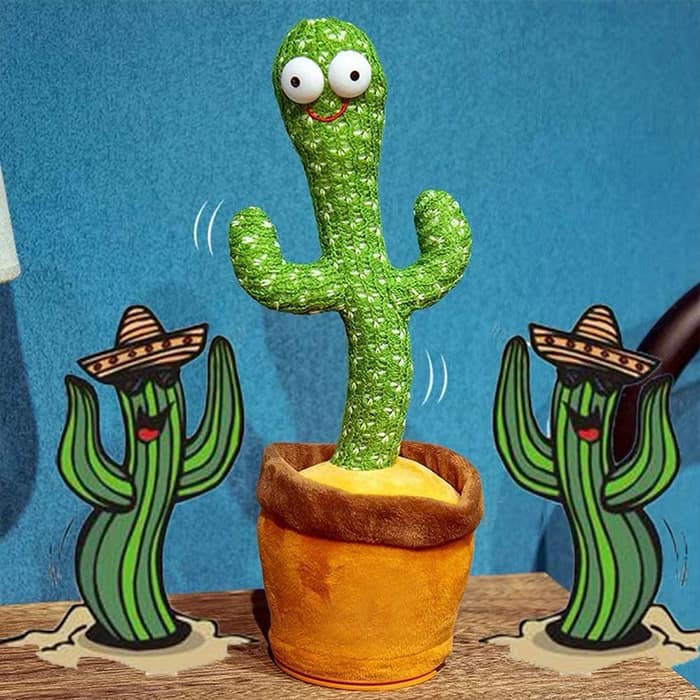 CactusToy, miękki kaktus, który śpiewa, tańczy, gra muzykę i powtarza słowa
