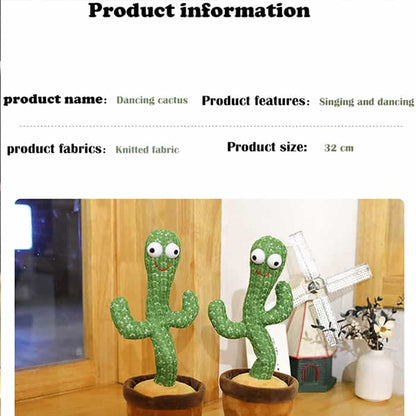 CactusToy, miękki kaktus, który śpiewa, tańczy, gra muzykę i powtarza słowa