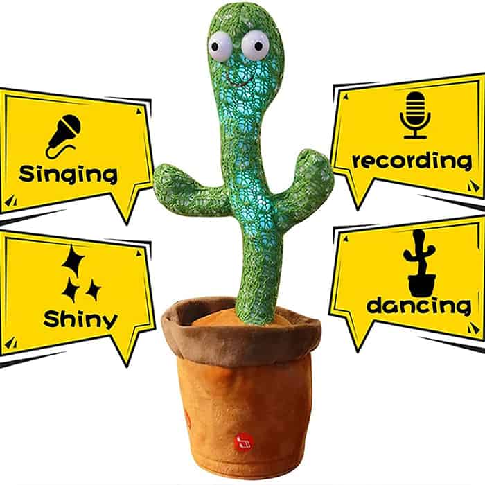 CactusToy, miękki kaktus, który śpiewa, tańczy, gra muzykę i powtarza słowa