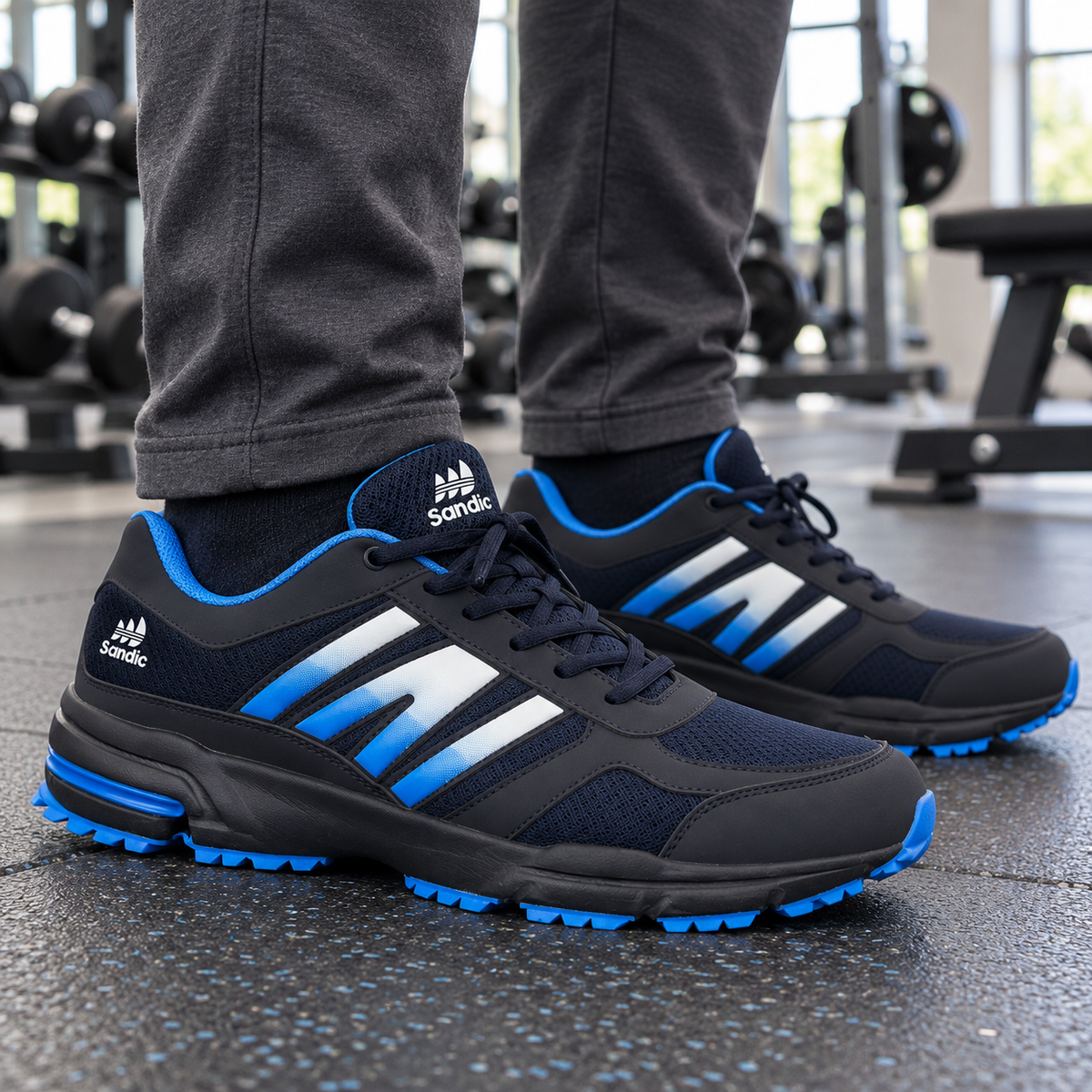 Męskie buty sportowe w dużych rozmiarach – lekkie i wygodne SD1888V-F
