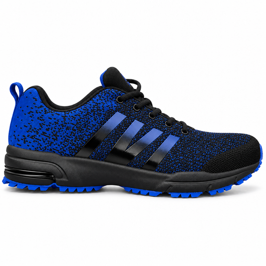 Męskie buty sportowe w dużych rozmiarach – niebiesko-czarne SD2053V-C