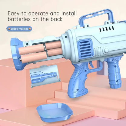 PISTOLET MASZYNOWY NA BAŃKI MYDLANE BUBBLE GUN