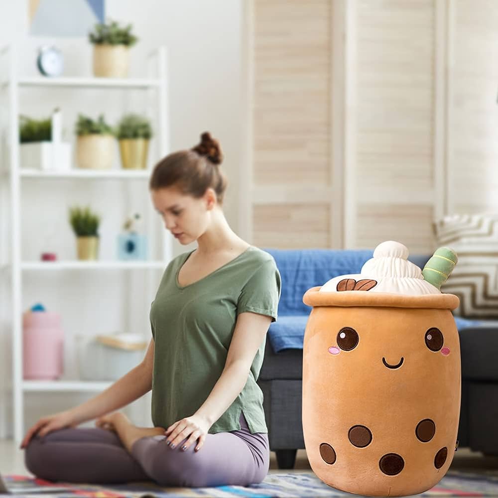 maskotka bubble tea poduszka kubek