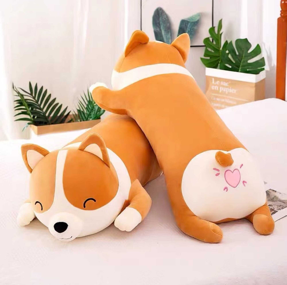 Pluszak Maskotka przytulanka PODUSZKA PIES piesek CORGI 80cm