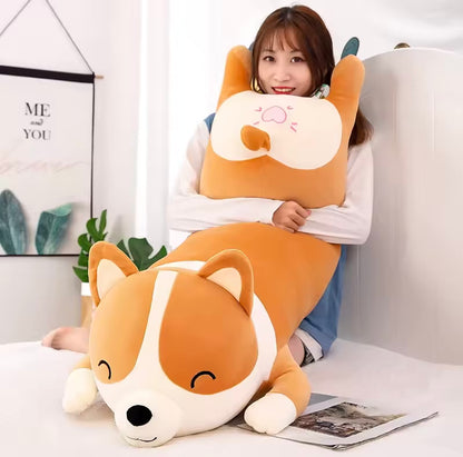 Pluszak Maskotka przytulanka PODUSZKA PIES piesek CORGI 80cm